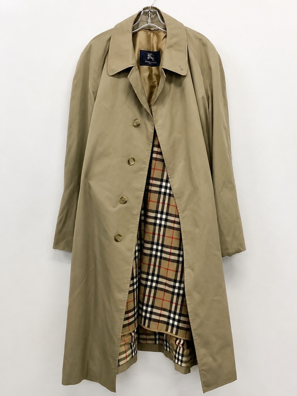 Authentic Burberry Men’s Trench Coat 46R – Removable Wool Liner